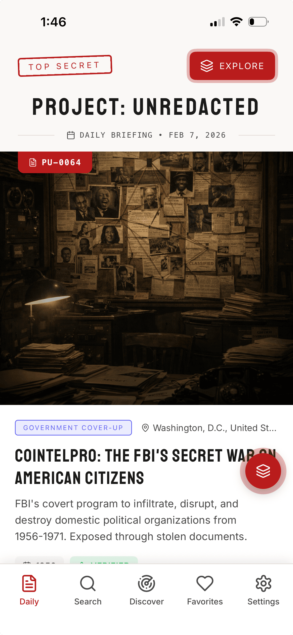 Project Unredacted Daily Briefing