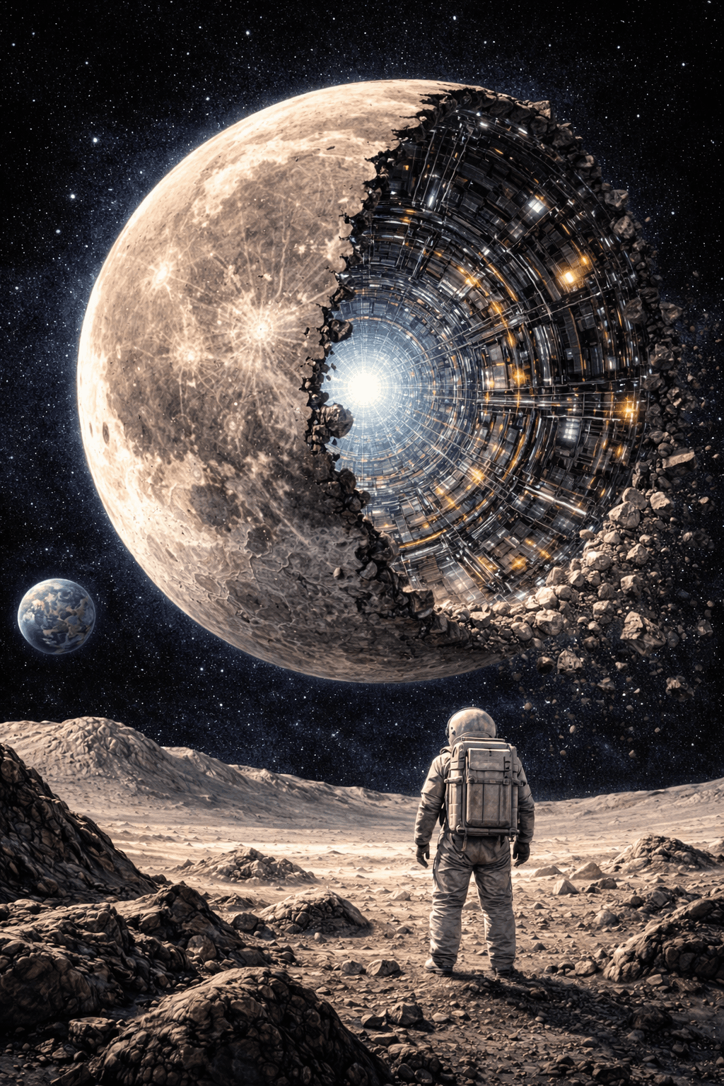 The Hollow Moon: Earth's Artificial Satellite