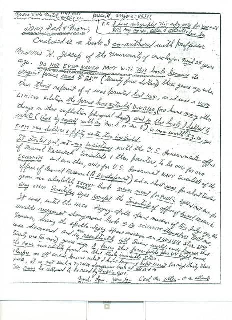 Carlos Allende Letters